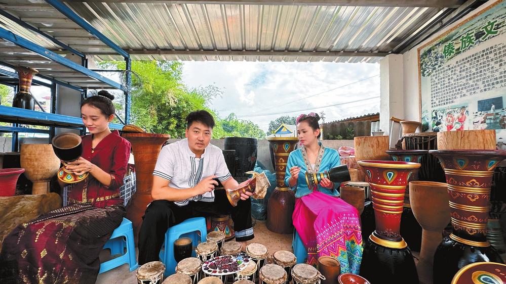 【文化中国行】象脚鼓声响 悠悠传新韵