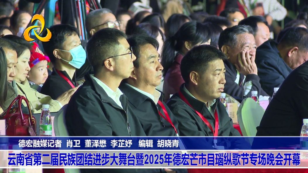 云南省第二届民族团结进步大舞台暨2025年德宏芒市目瑙纵歌节专场晚会开幕
