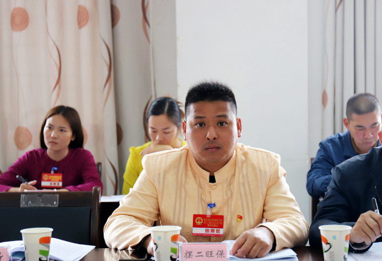摆二旺保代表建议：研究出台《德宏州傣族村寨移风易俗文明公约》