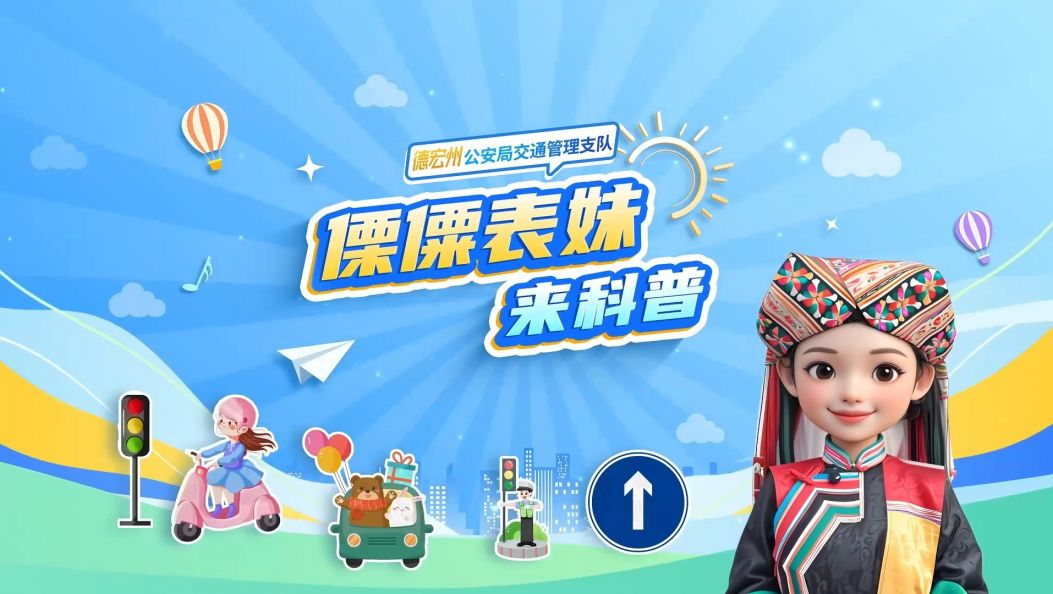 又到吃杀猪饭的时节，傈僳表妹有提示：头盔一戴，安全常伴