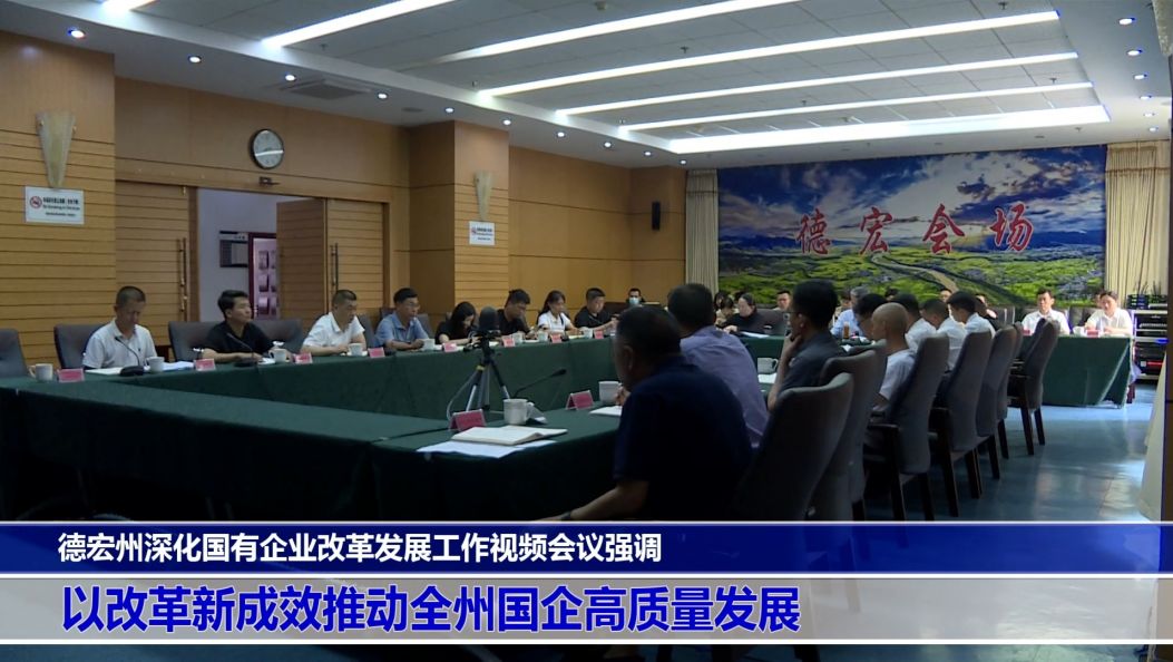 傣语：德宏州深化国有企业改革发展工作视频会议强调 以改革新成效推动全州国企高质量发展