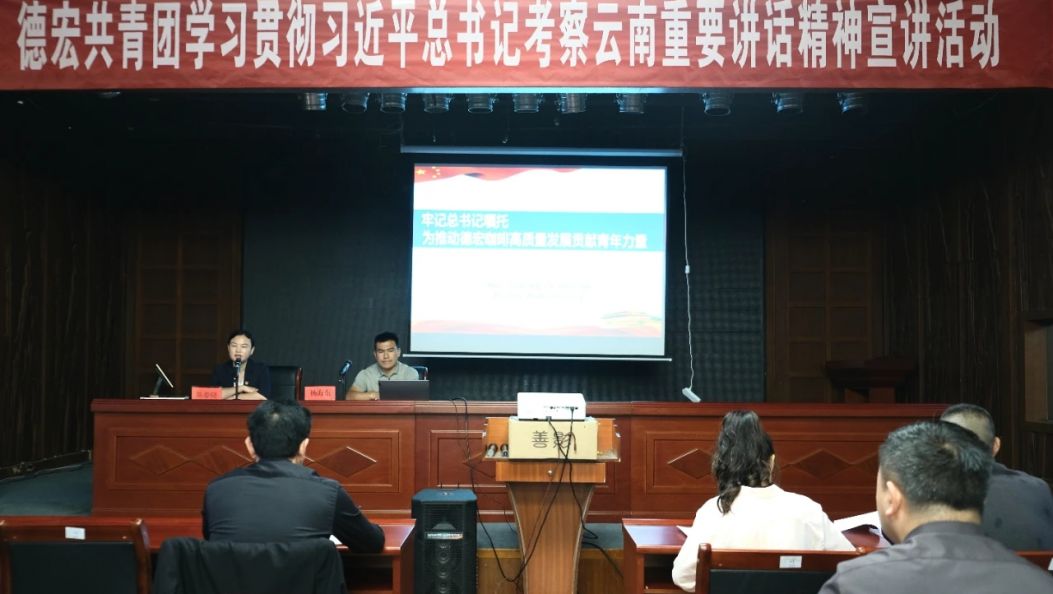 德宏共青团开展习近平总书记考察云南重要讲话精神宣讲活动