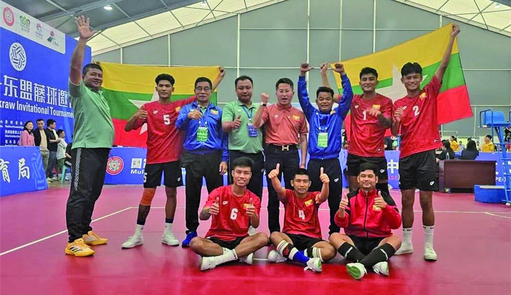 မြန်မာအသင်းသည် တရုတ်-အာဆီယံ ပိုက်ကျော်ခြင်းဖိတ်ခေါ်ပြိုင်ပွဲ တွင် ပထမရွှေတံဆိပ်ကို ဆွတ်ခူးခဲ့ပါသည်။