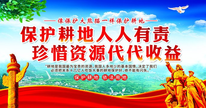 (li-su)保护耕地我们来说