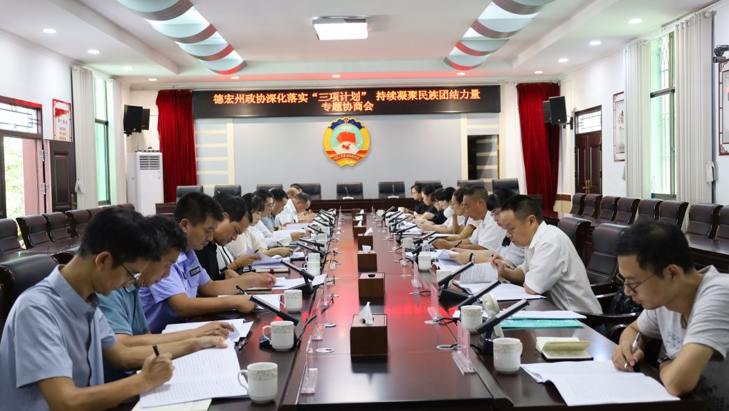 德宏州政协召开专题协商会  深化落实”三项计划” 持续凝聚民族团结力量