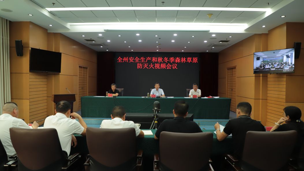 卫岗在全州安全生产和秋冬季森林草原防灭火视频会议上强调：紧盯重点领域 强化责任落实 坚决守牢安全发展底线