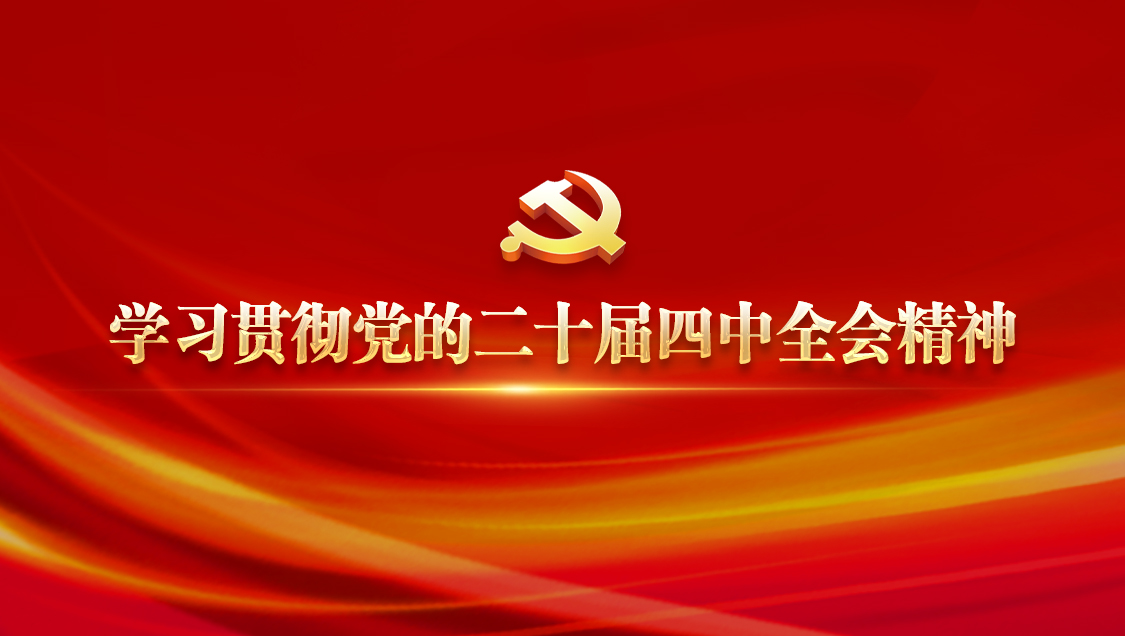 学习贯彻党的二十届四中全会精神