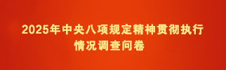 2025年中央八项规定精神贯彻执行情况调查问卷