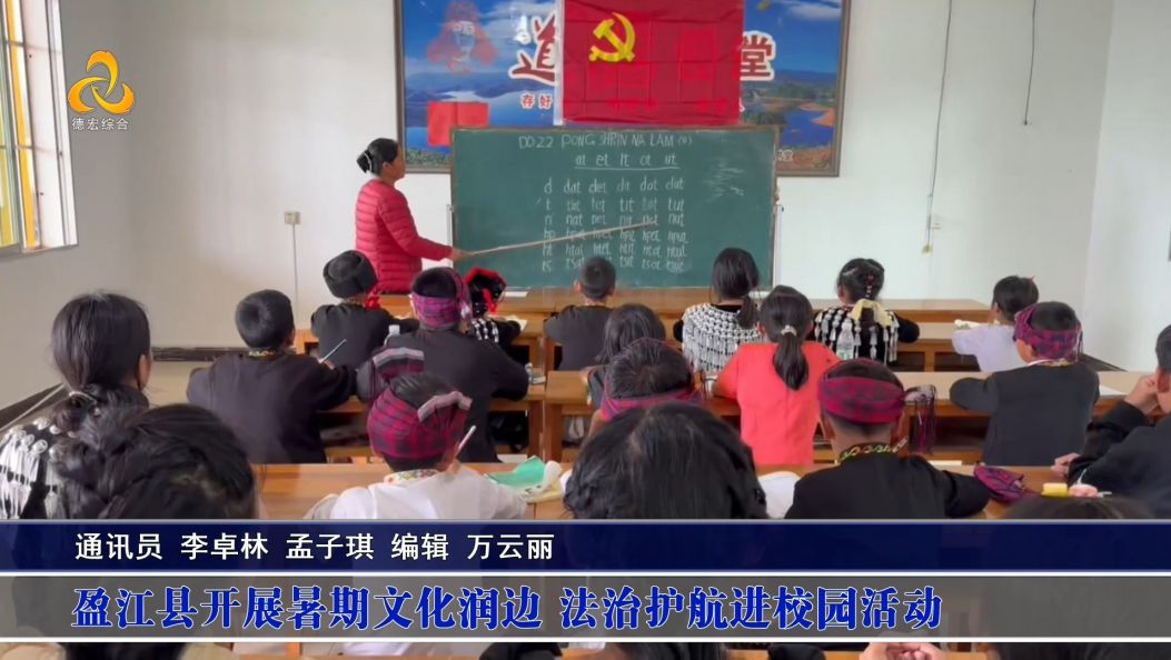 盈江县开展暑期文化润边法治护航进校园活动