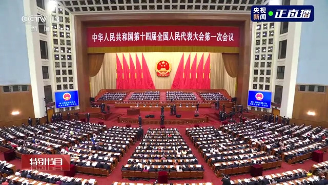 视频丨习近平出席十四届全国人大一次会议第二次全体会议