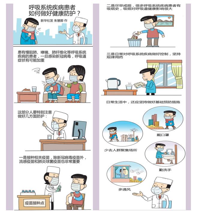 呼吸系统疾病患者如何做好健康防护？